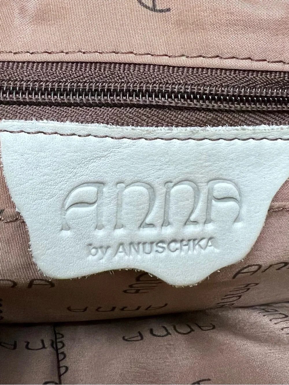 Anna by Anuschka “Precious Peony Eggplant” Hand Painted Leather Crossbody - Picture 2 of 13